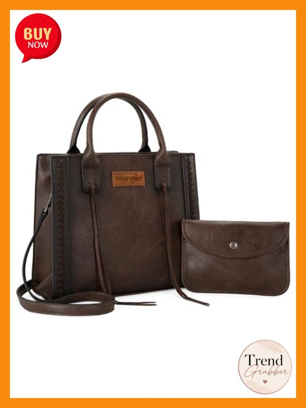 Western Distressed Vegan Leather Whipstitch Tote Satchel Shoulder Bag Purse